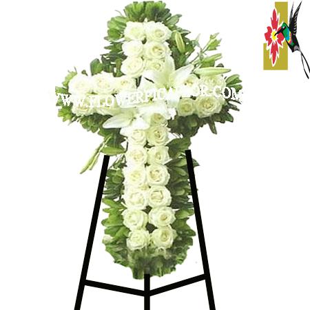tocino dueño entusiasmo Cruz de Flores 006 - Arreglos florales para difuntos